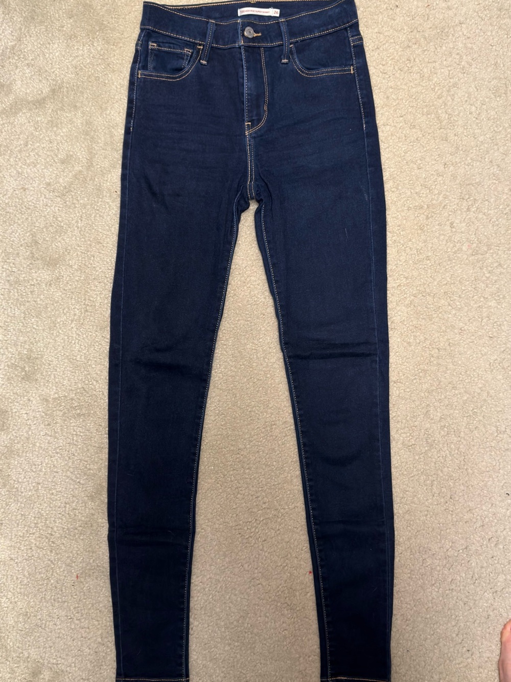 Levi's 720 High Rise Super Skinny Indigo Jeans